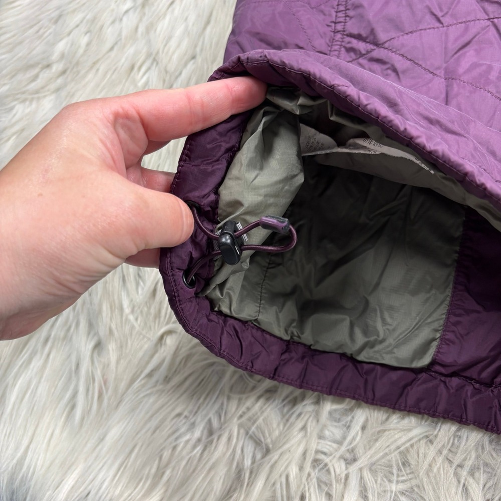 LL Bean Women's S Purple Primaloft Quilted Vest Full Zip Winter 288310 - Picture 6 of 6